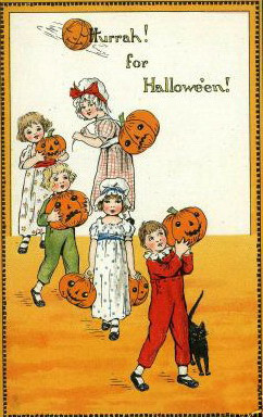 Vintage Halloween card no. 371, Early 1900s — vintage postcard