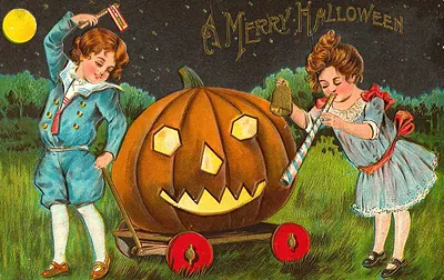 Vintage Halloween card no. 124