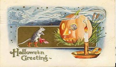 Vintage Halloween card no. 188