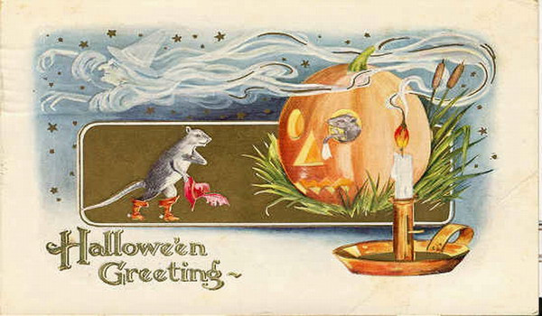 Vintage Halloween card no. 188, Early 1900s — vintage postcard