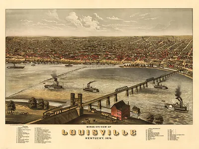 KY Louisville 1876 MAP