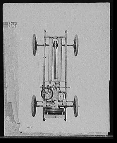 [Northern Manufacturing Company auto, chassis with engine]