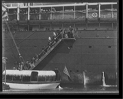 [Going on board the St. Louis to welcome Li Hung Chang]