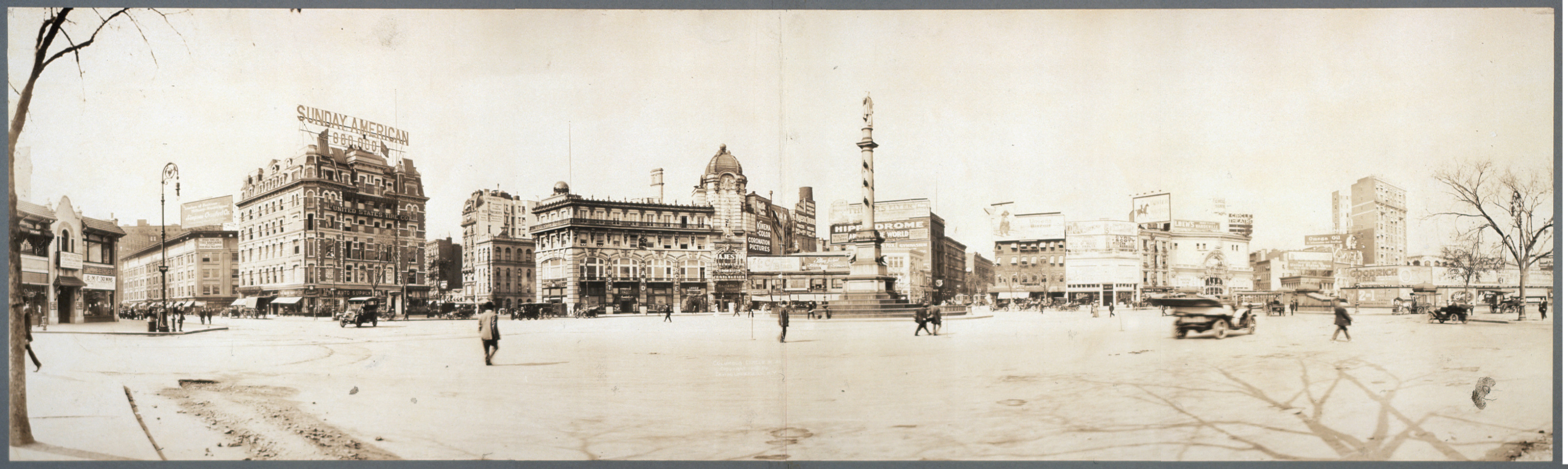 Columbus Circle New York, 1913, 1913 — historic image