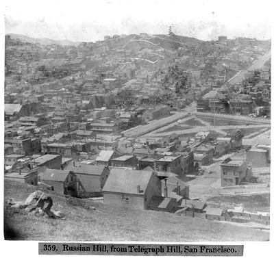 Russian Hill from Telegraph Hill, San Francisco