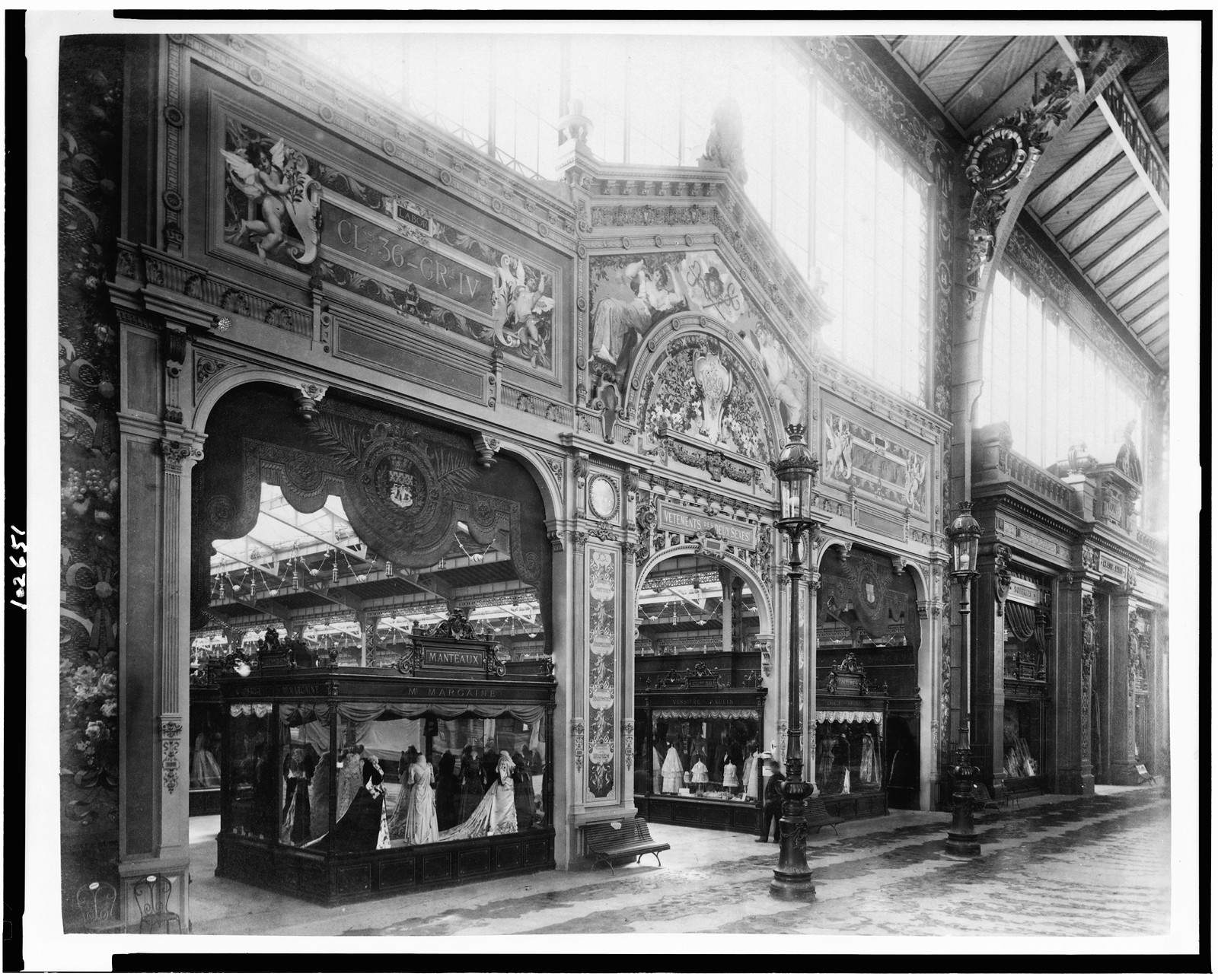 [Clothing exhibit, Palace of Diverse Industries, Paris Exposition, 1889], [1889] — historic print