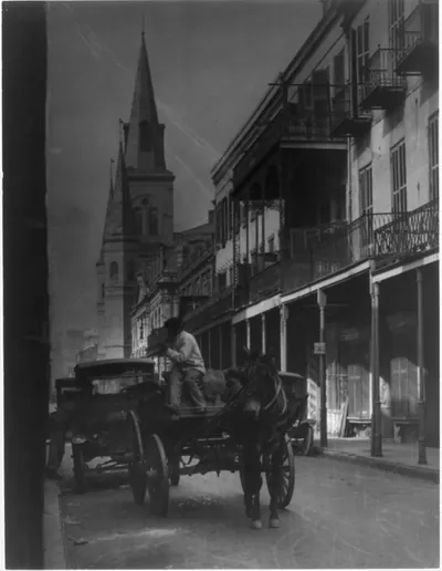 New Orleans, La.: The St. Louis Cathedral from Chartres Street