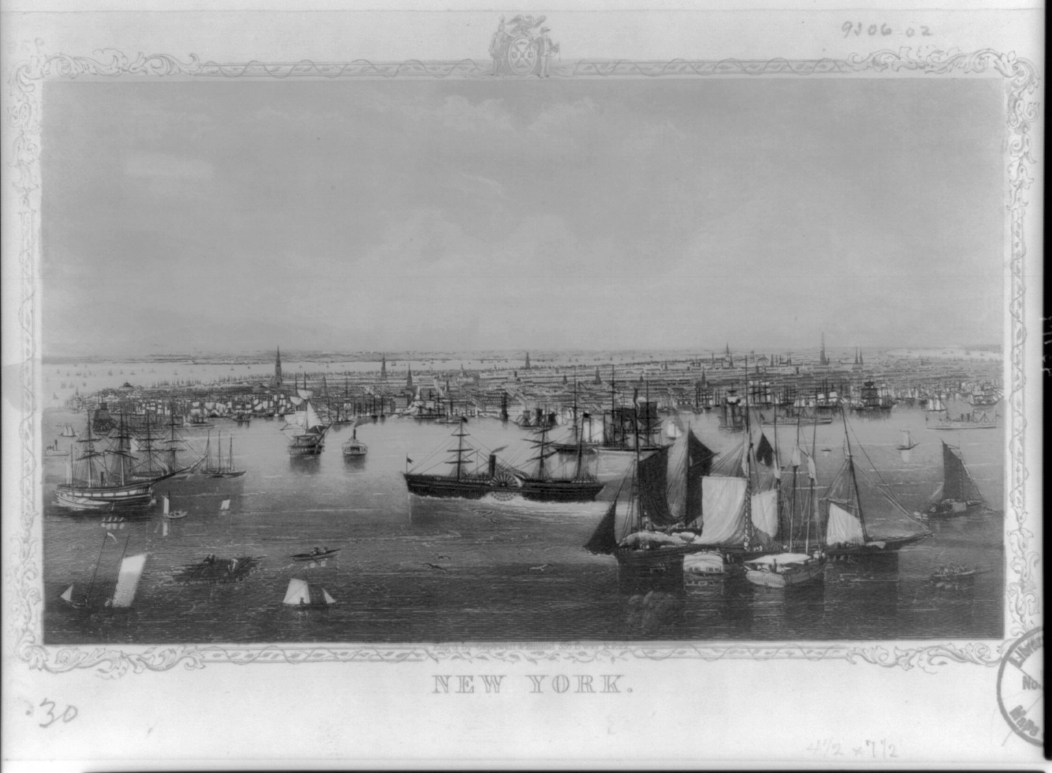 New York (City) — antique engraving