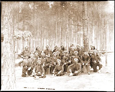 Petersburg Va. Group of Company G 114th Pennsylvania Infantry (Zouaves)