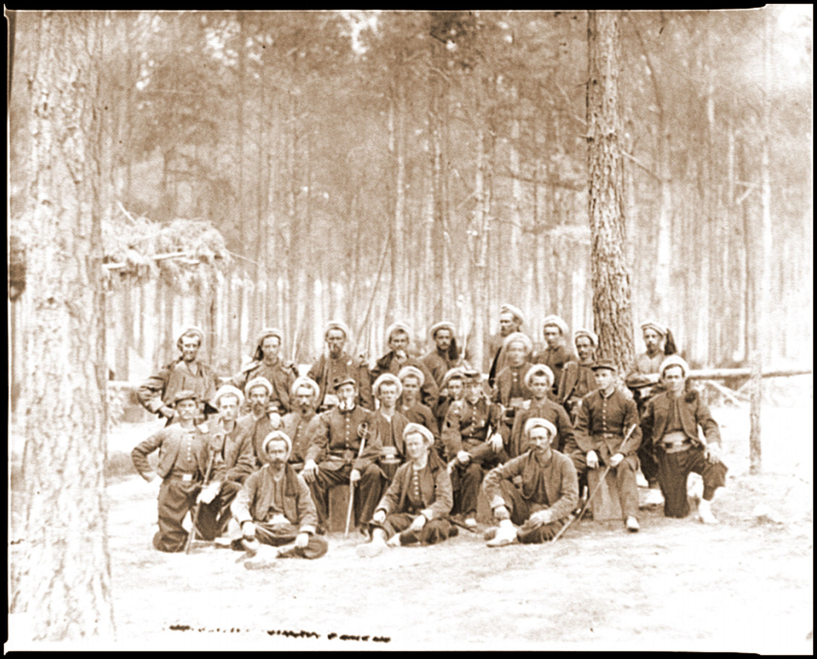 Petersburg Va. Group of Company G 114th Pennsylvania Infantry (Zouaves), 1864 — historic photograph