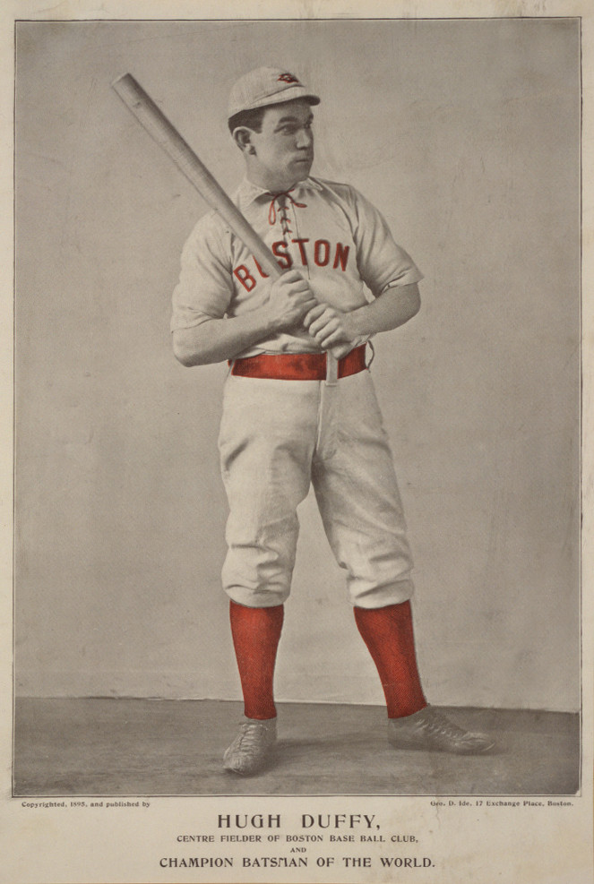 Hugh Duffy, Center Fielder of Boston Base Ball Club, Champion Batsman of the World — historic image