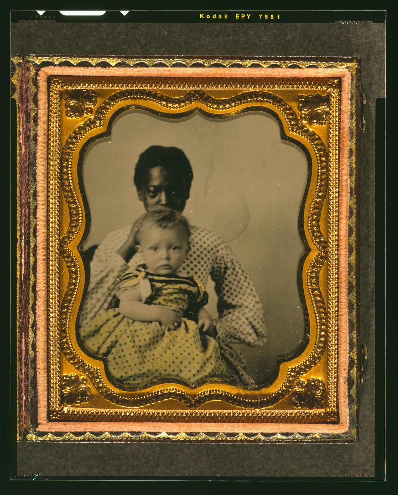 [African American woman holding a white child], [ca. 1855] — historic photograph