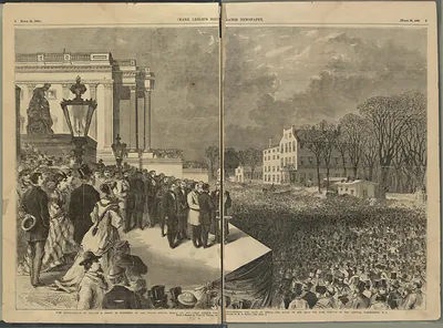 Inauguration of Ulysses S. Grant, wood engraving from Frank Leslie's