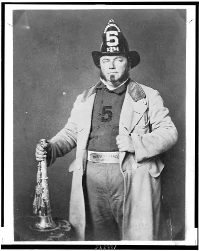 [Portrait of fireman from the Perseverance Hose Company]