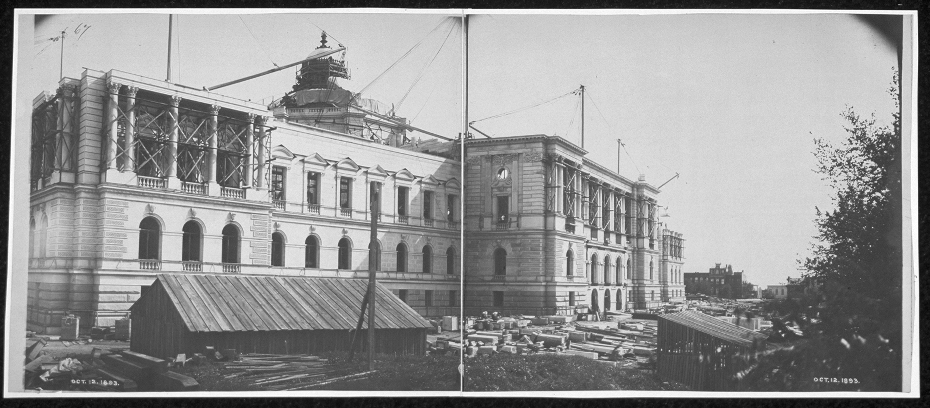 Washington Library of Congress, Washington, D.C., 1893, 1893 — historic image
