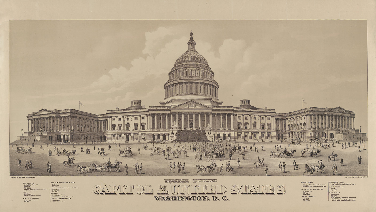 Capitol of the United States Washington, D.C. [1882], 1882 — antique lithograph