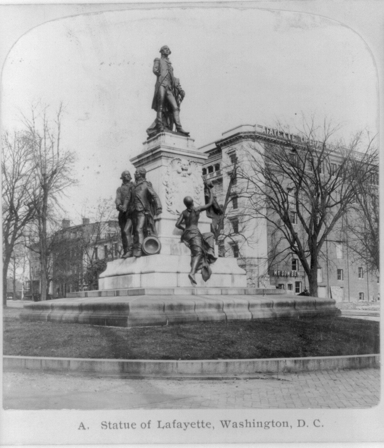Statue of Lafayette, Washington, D.C., North Bennington, Vt. : H.C. White Co., c1900. — historic photograph