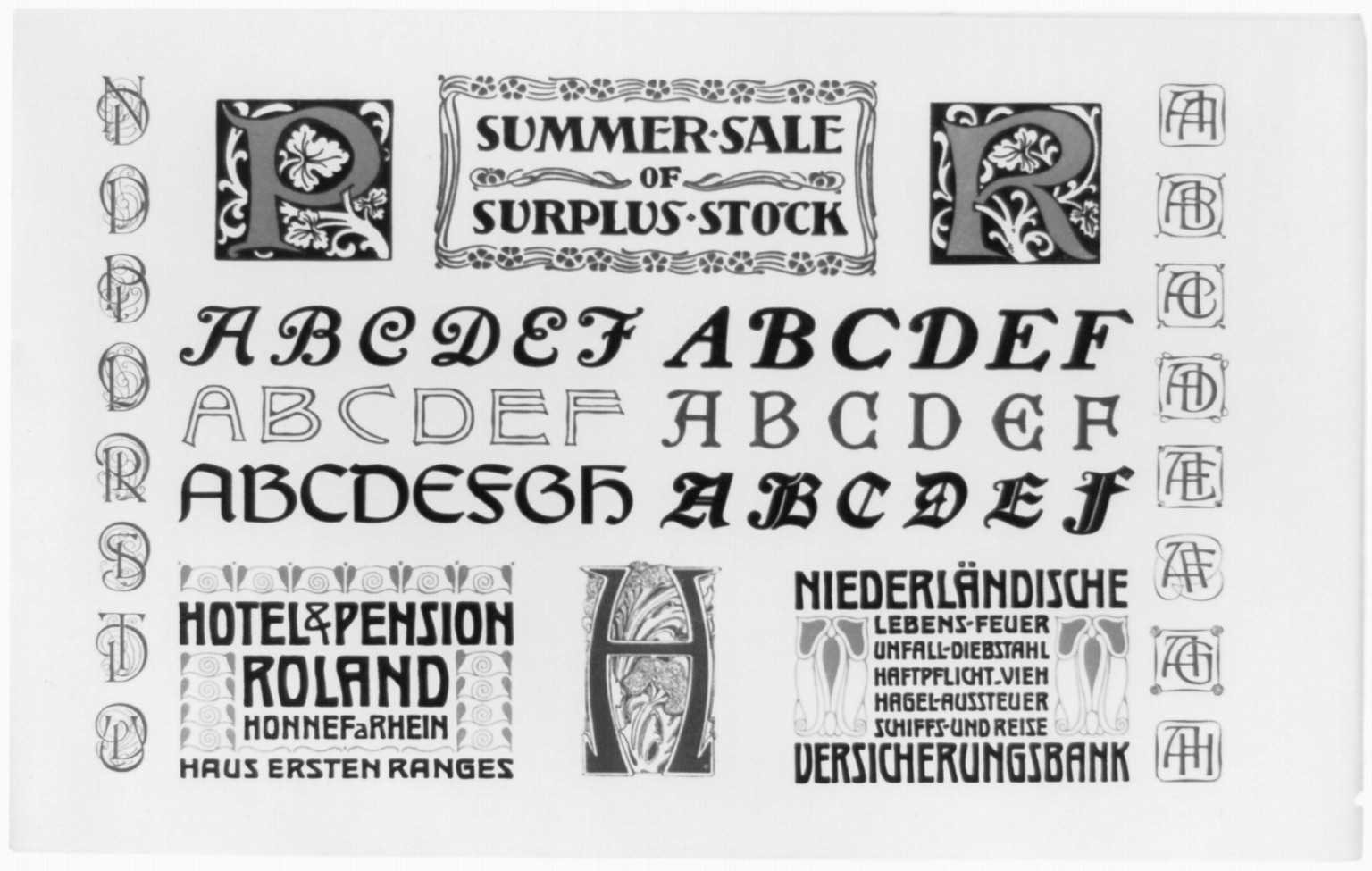 Summer sale of surplus stock, [between 1900 and 1930] — antique lithograph
