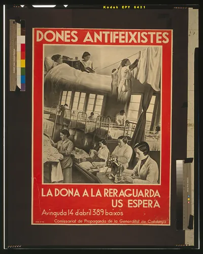 Dones antifeixistes, la dona a la reraguarda us espera