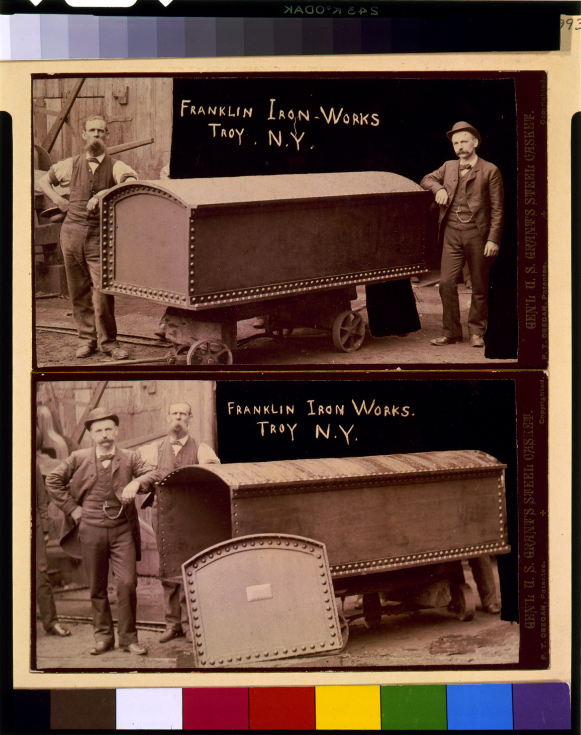 Gen'l U.S. Grant's steel casket, c1885. — historic photograph