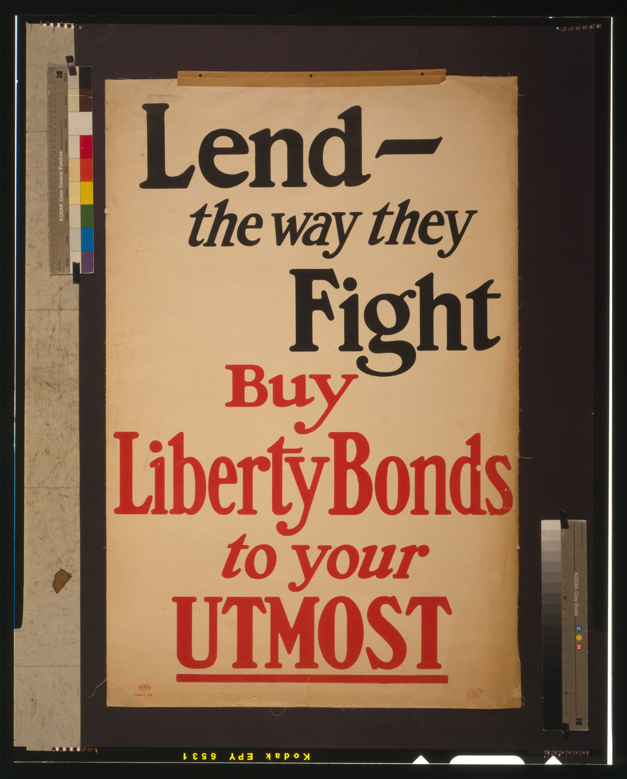 Lend - the way they fight--Buy Liberty bonds to your utmost / Lutz & Sheinkman Litho., New York., [1917] — vintage poster