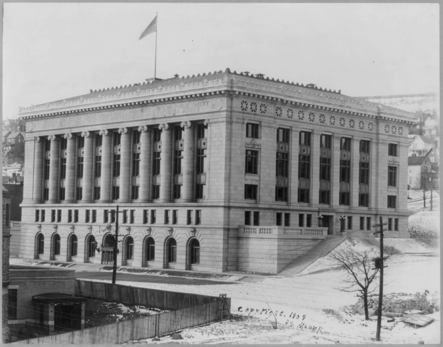 St. Louis County Court House, Duluth, Minn., c1909. — historic photograph