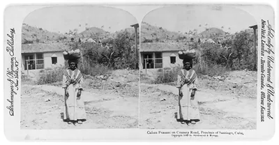 Cuban peasant on country road, Province of Santiago, Cuba