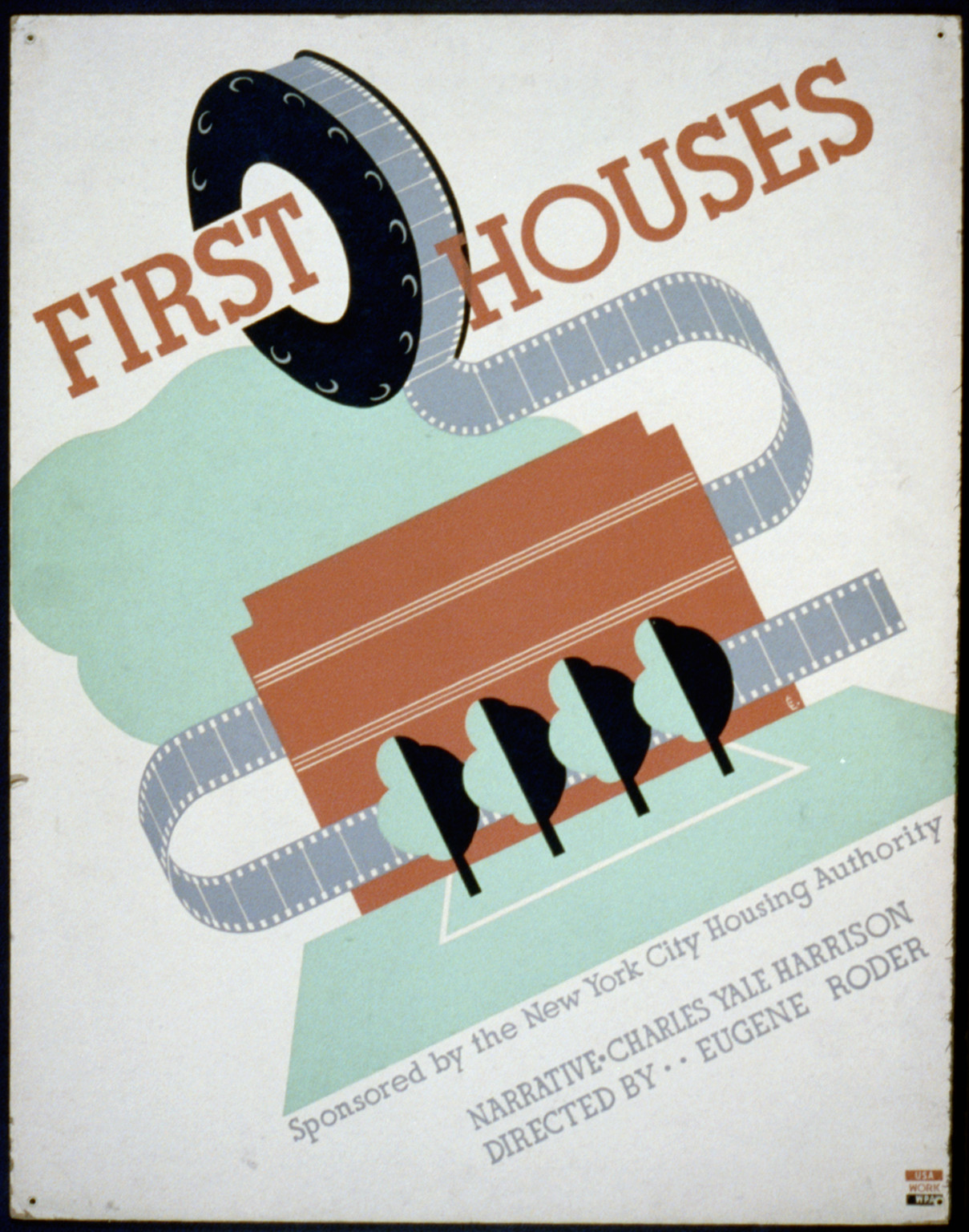 First houses Narrative Charles Yale Harrison (S) Directed by Eugene Roder., 1936 — vintage poster