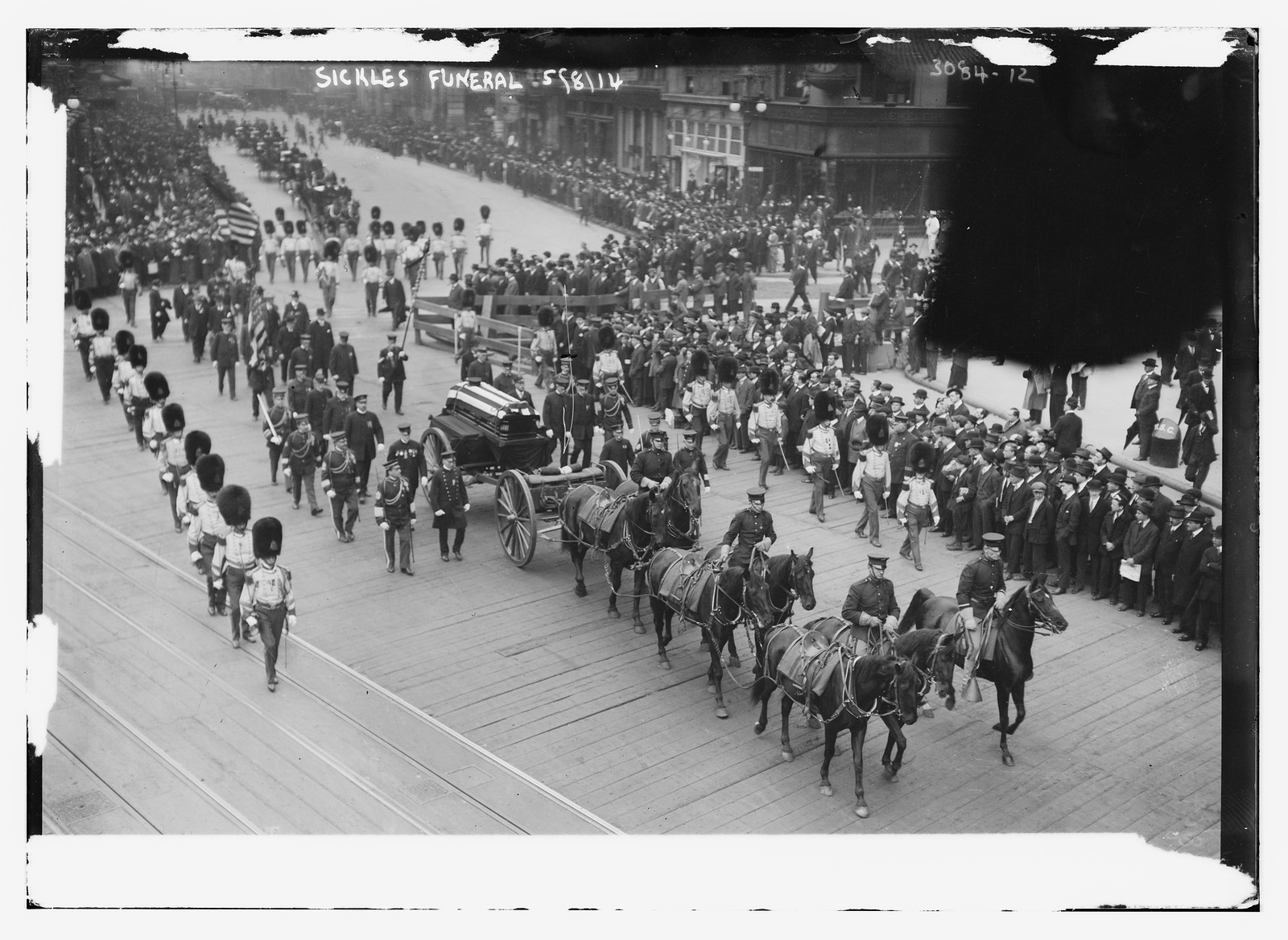 Sickles funeral, 5/8/14, 5/8/14. — historic photograph