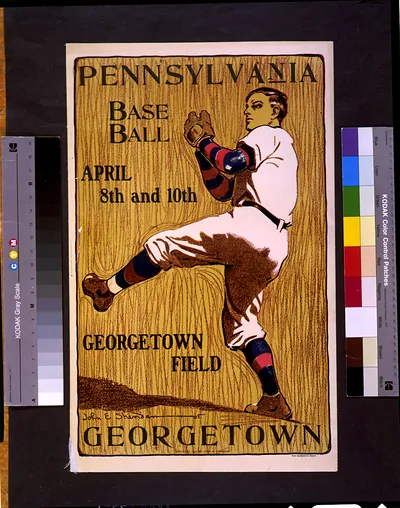 Pennsylvania [vs.] Georgetown, base ball, April 8th and 10th--Georgetown field / John E. Sheridan '05.