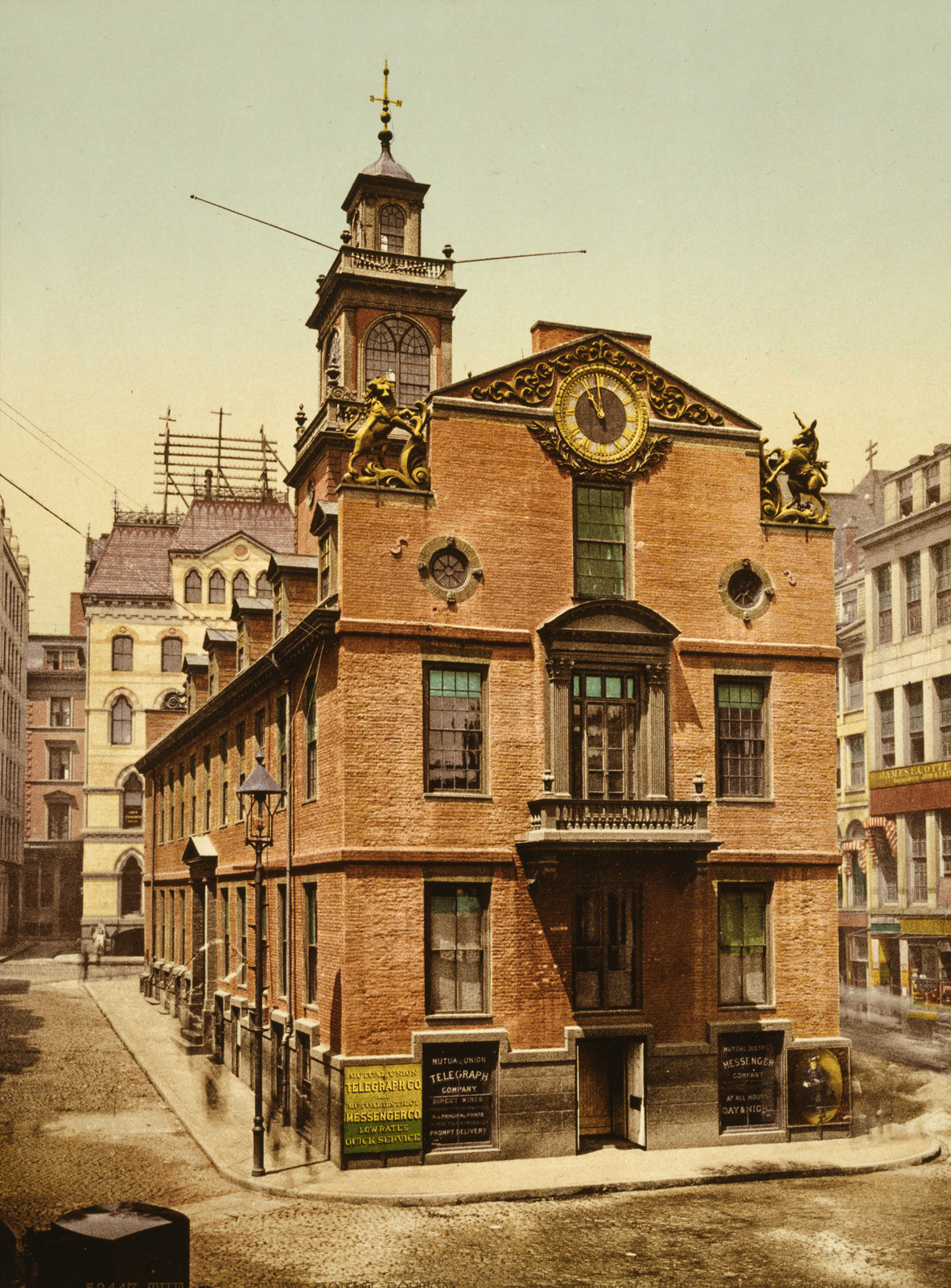 The Old State House, Boston, c1900. — historic print
