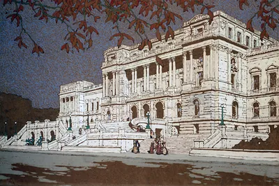 [View of the Library of Congress] / Jules Guérin.