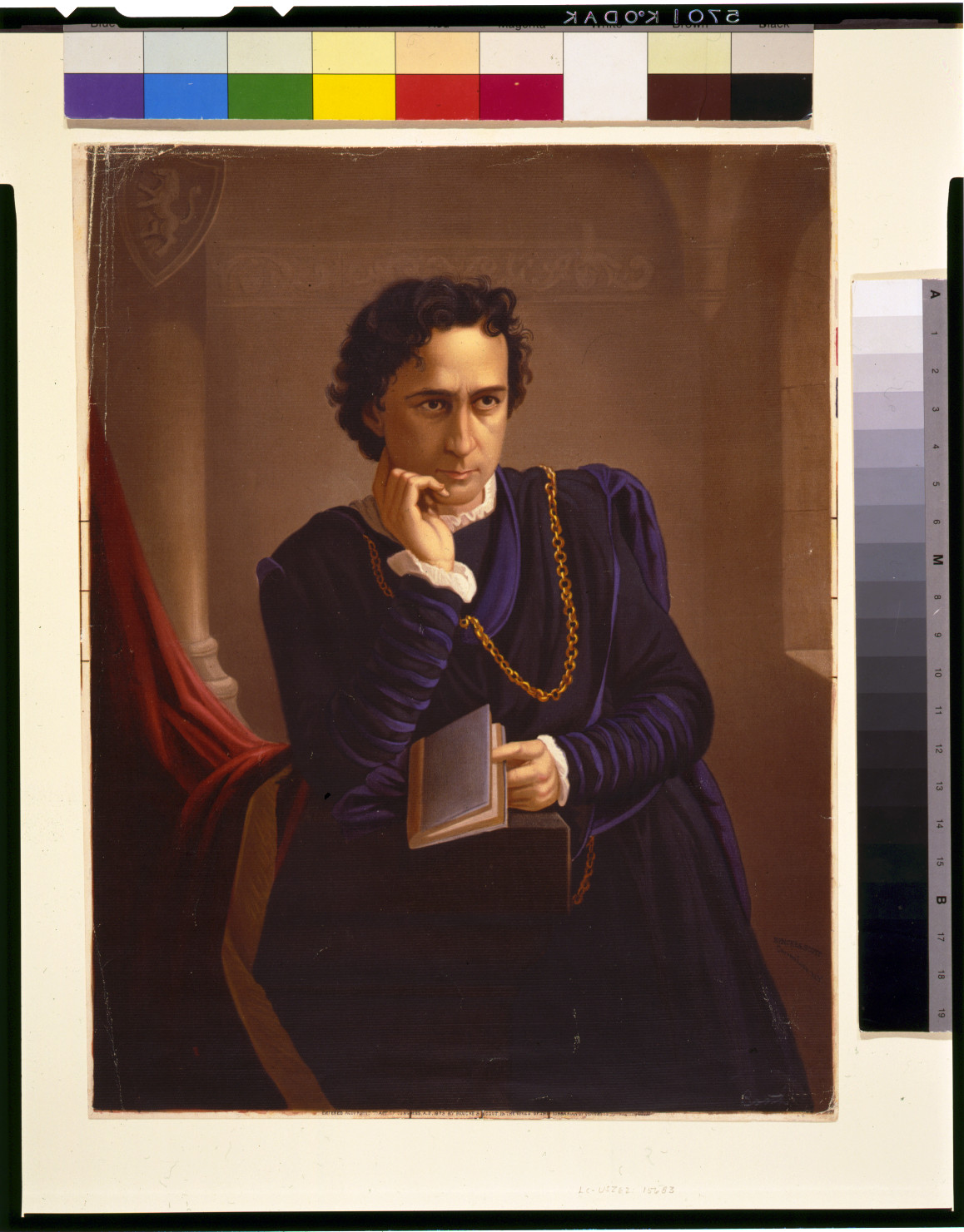 Edwin Booth as Hamlet, c1873. — vintage poster