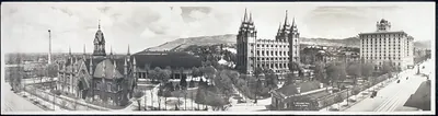 Mormon Temple grounds, Utah, 1912