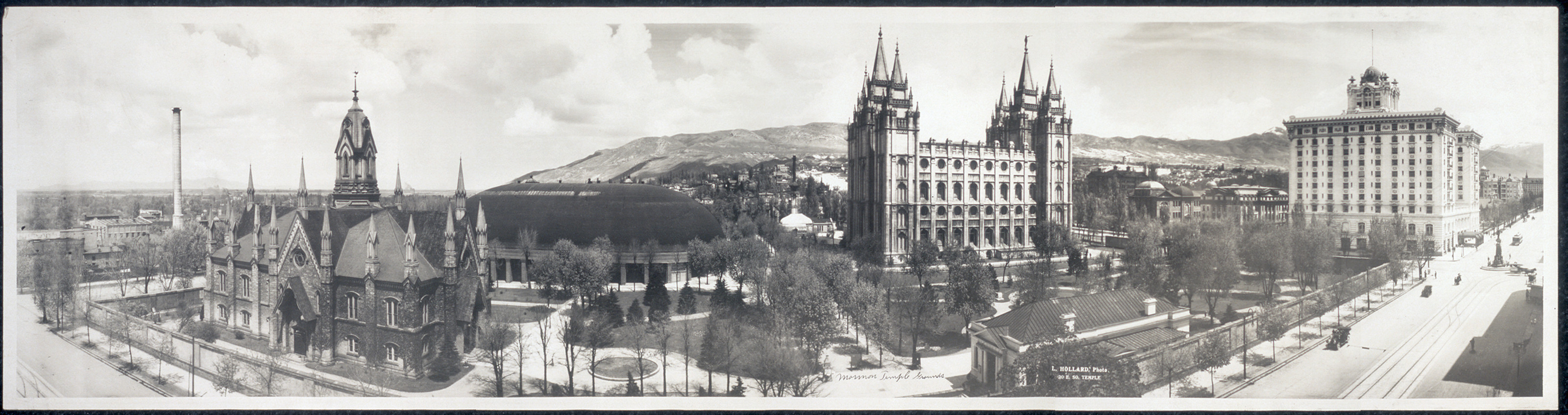 Mormon Temple grounds, Utah, 1912, 1912 — historic image