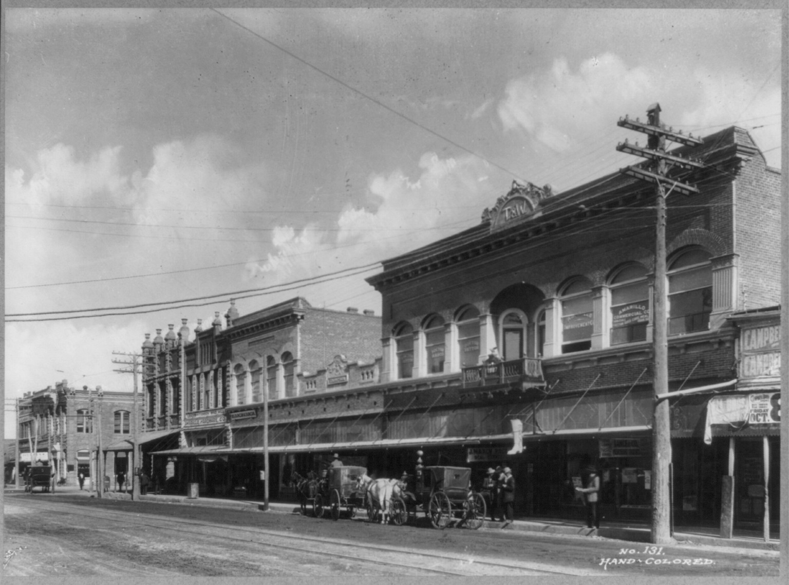 Texas - Amarillo - A block on Main Street, [no date recorded on caption card] — historic photograph