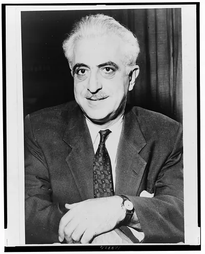 [Dr. Gregory Pincus, head-and-shoulders portrait, facing front]