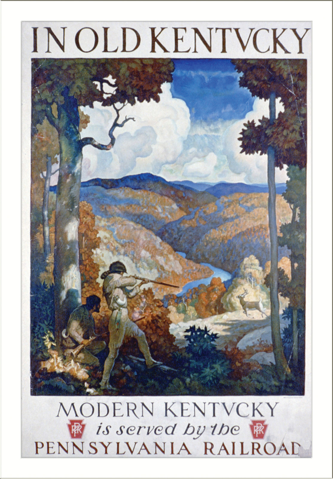 In old Kentucky. Modern Kentucky is served by the Pennsylvania Railroad, c1931. — vintage poster