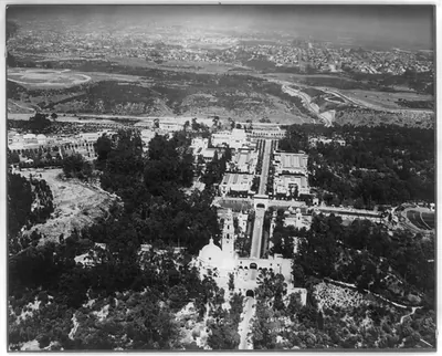 [Aerial views of Calif.: San Diego Exposition - city in background]