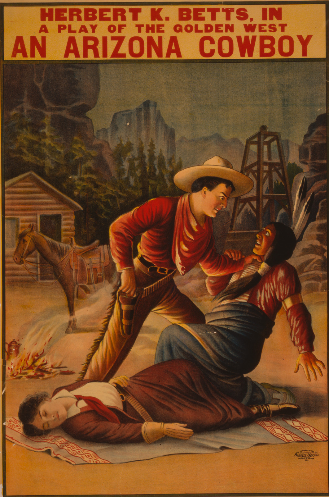 Arizona cowboy., Cincinnati ; New York : U.S. Lithograph Co., c1910. — vintage poster