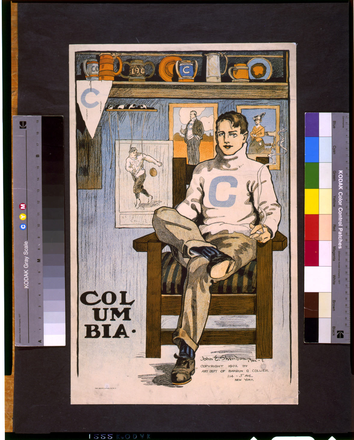 Columbia / John E. Sheridan., New York : Deutz Litho. Co., c1902. — vintage poster