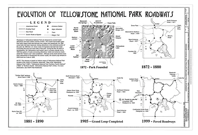 Evolution of Yellowstone National Park Roadways