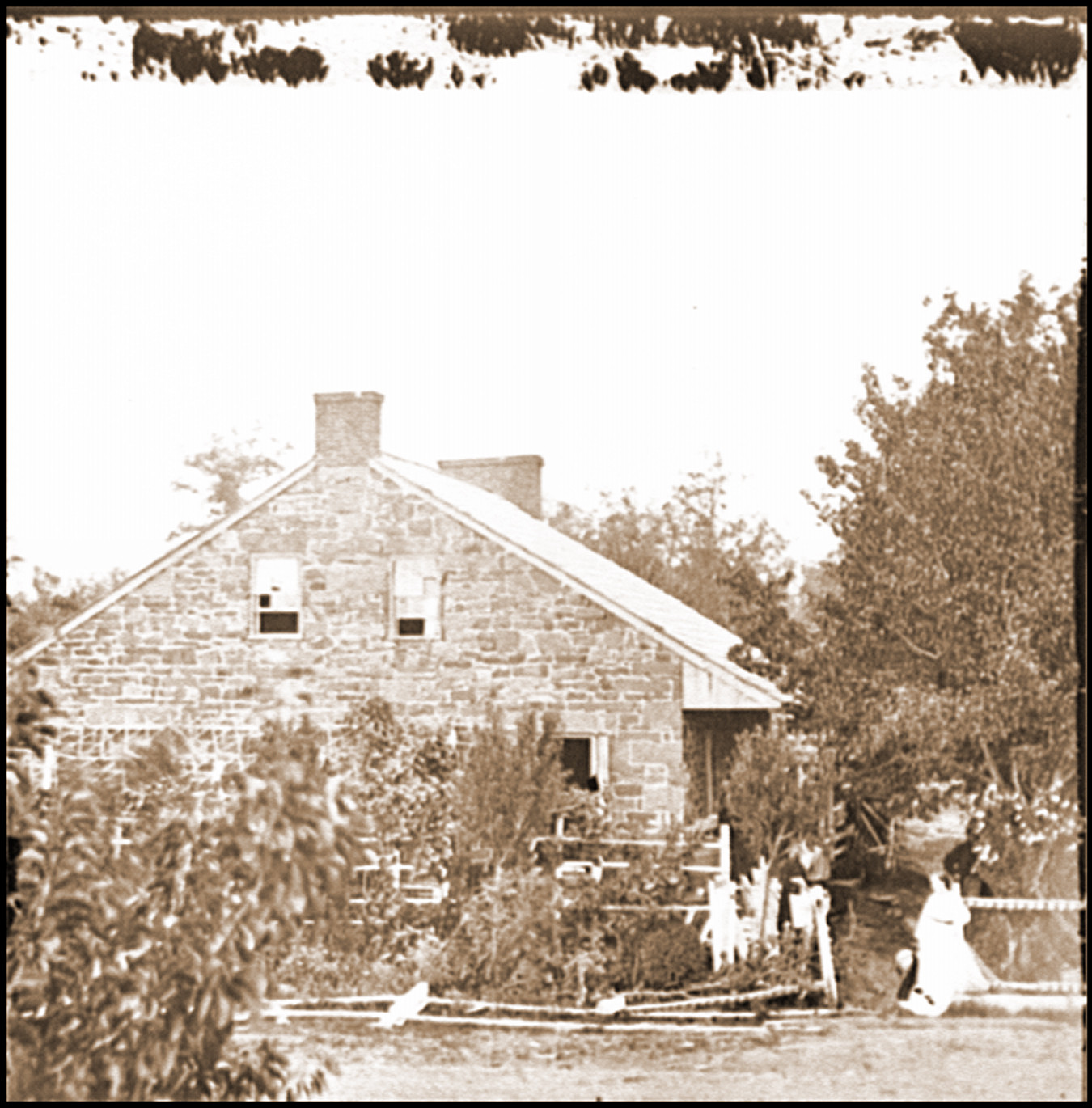 Gettysburg Pa. Headquarters of Gen. Robert E. Lee on the Chambersburg Pike, 1863 — historic photograph