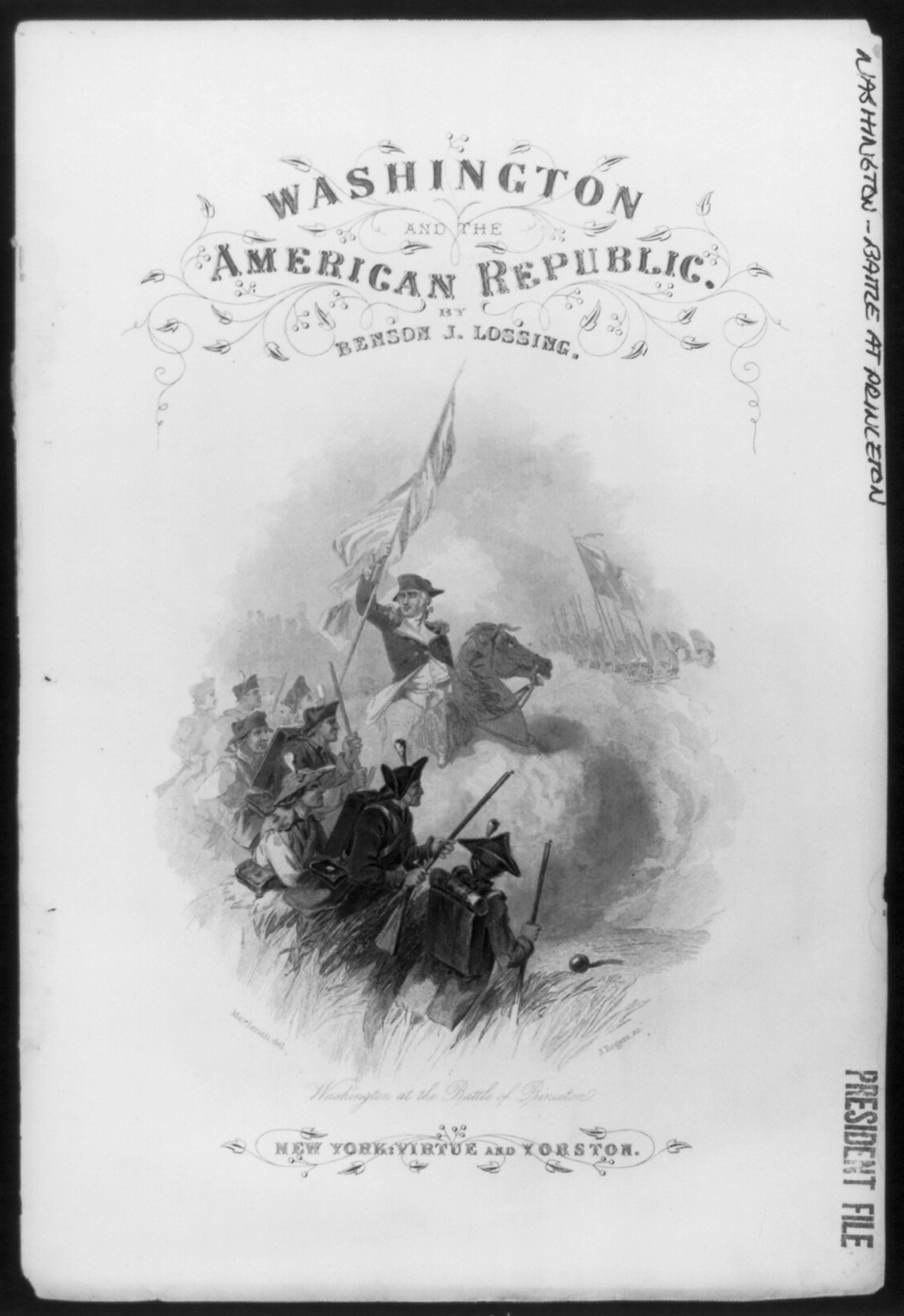 Washington and the American Republic, [no date recorded on caption card] — antique engraving