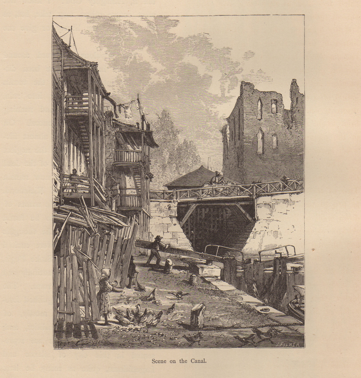 Scene on the Canal — historic image