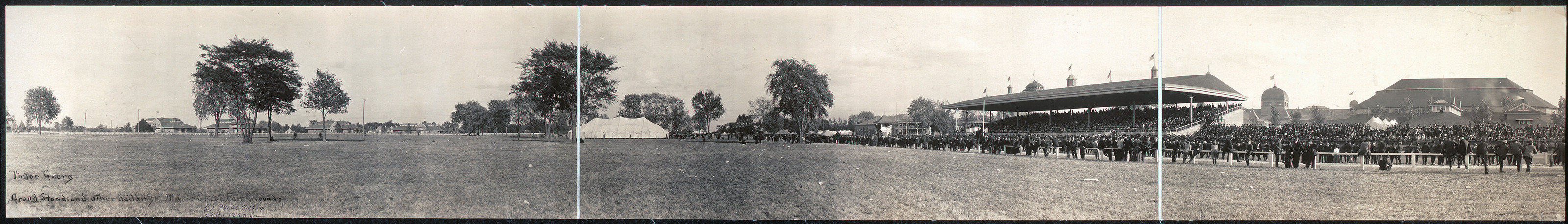 Grand stand, State Fair Grounds, Illinois, 1909, 1909 — historic image