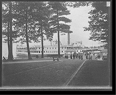 [Green Island, the Sagamore boat landing, Lake George, N.Y.]