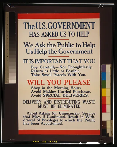 The U.S. government has asked us to help [...] Delivery and distributing waste must be eliminated [...].