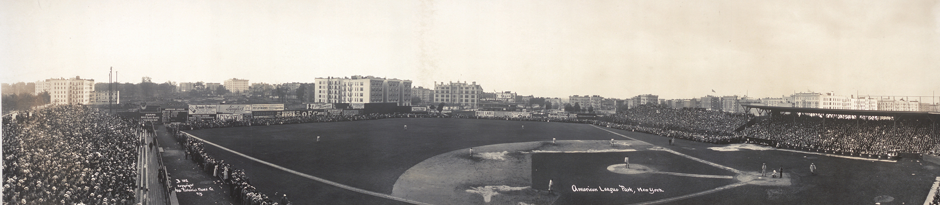 American League Park, New York panoramic photograph, 1910 — historic photograph