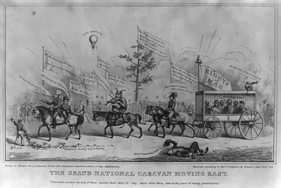 The grand national caravan moving east